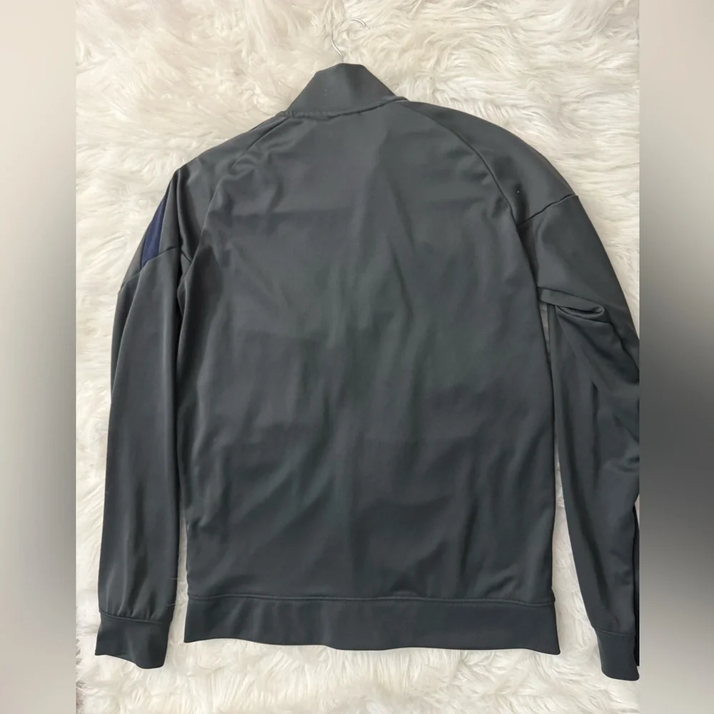 Nike Gray and Navy Zip-Up Lightweight Kids Track Jacket - Picture 4 of 4